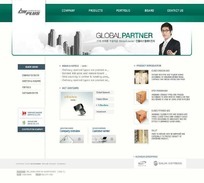 韓國(guó)電子產(chǎn)品網(wǎng)頁模板 融合尖端科技與極簡(jiǎn)美學(xué)的網(wǎng)絡(luò)技術(shù)服務(wù)